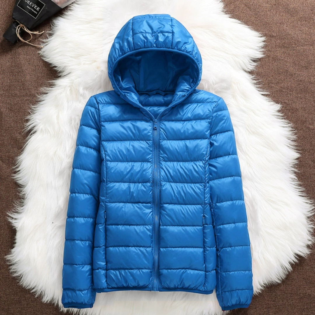 Ilona | Chaqueta Azul Cielo para Entretiempo