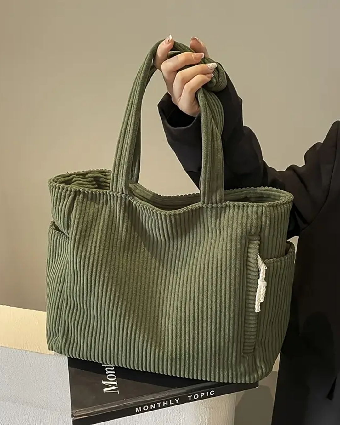 Laluna® | Tote Rayado con Detalle de Cuerda