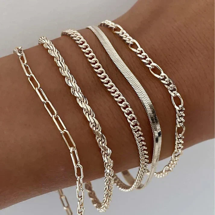 Conjunto de pulseras doradas Ellis Renner