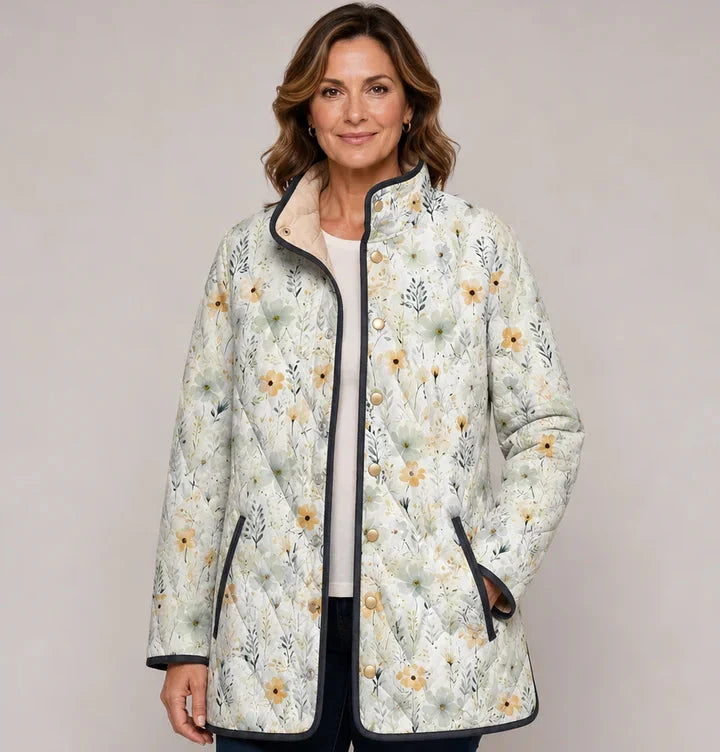 Aili | Chaqueta acolchada con delicado estampado floral