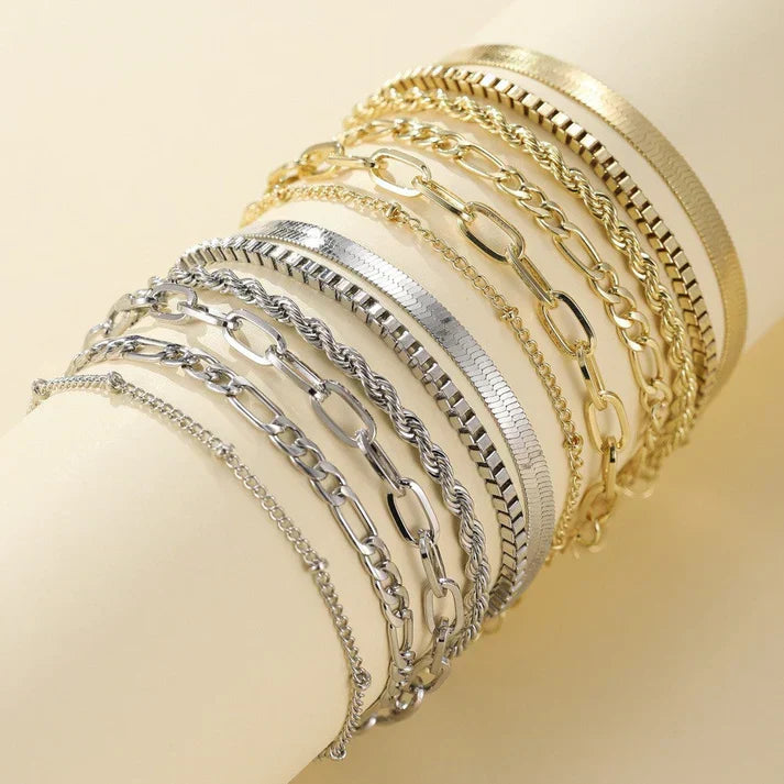 Conjunto de pulseras doradas Ellis Renner