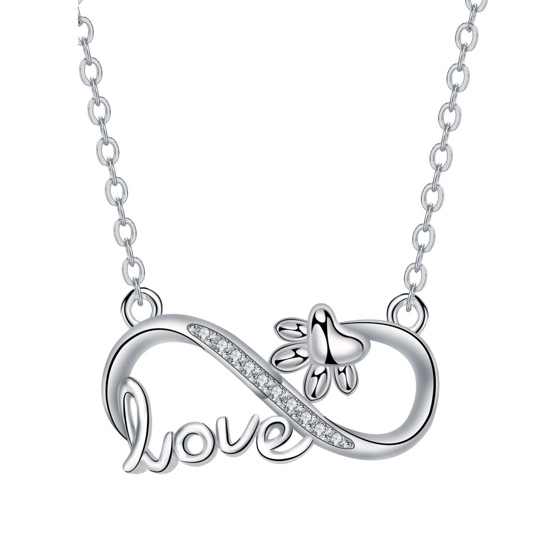 Collar Infinito de Plata para Mascotas - Conexión Permanente