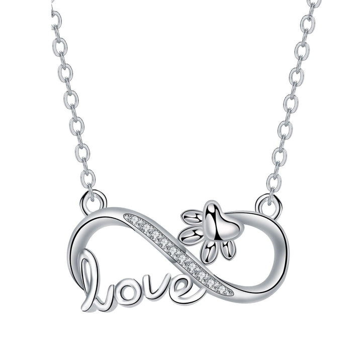 Collar Infinito de Plata para Mascotas - Conexión Permanente
