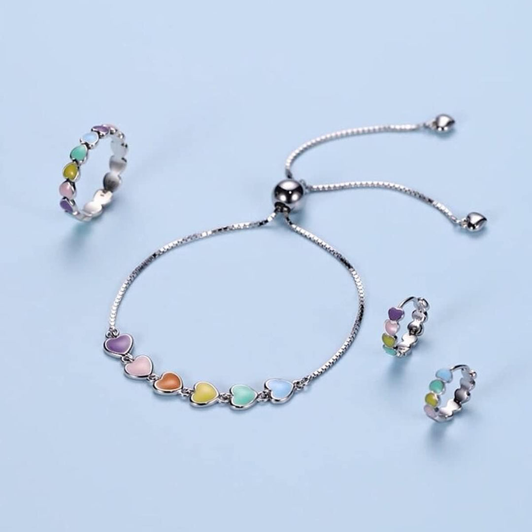 Pulsera de plata ajustable con diseño de huella de perro