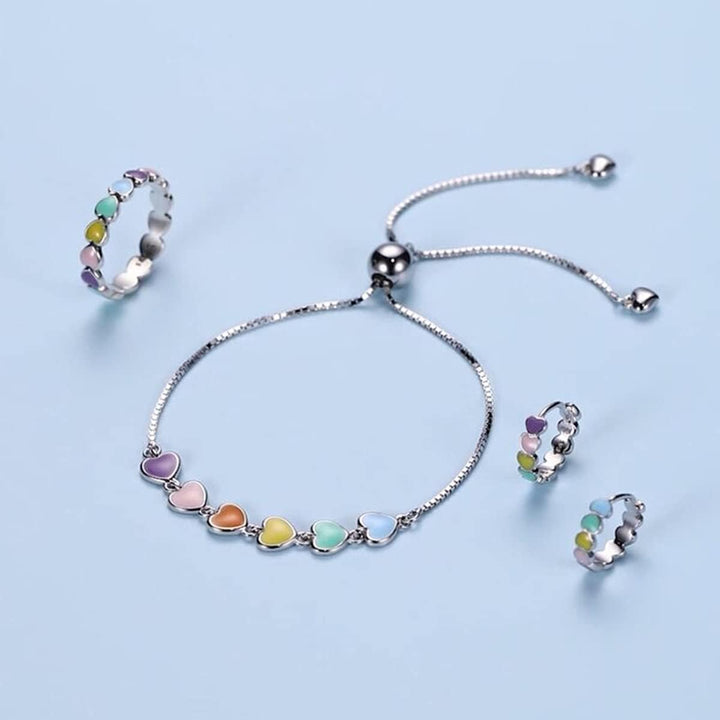 Pulsera de plata ajustable con diseño de huella de perro