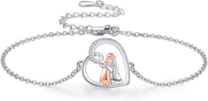 Pulsera ajustable de amistad con diseño de perros