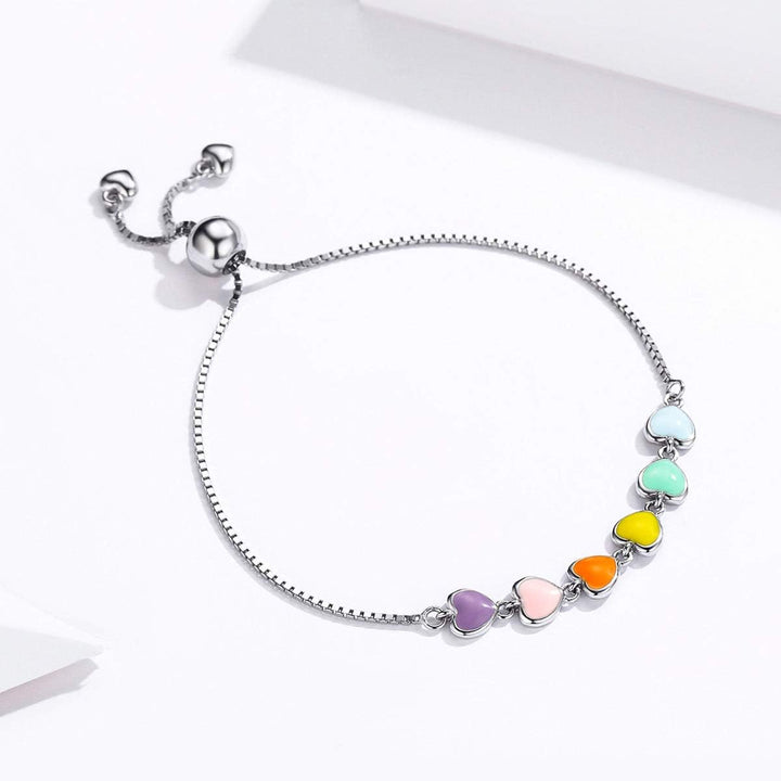 Pulsera de plata ajustable con diseño de huella de perro