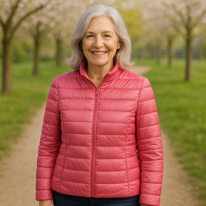 Ulla | Chaqueta de entretiempo en color salmón