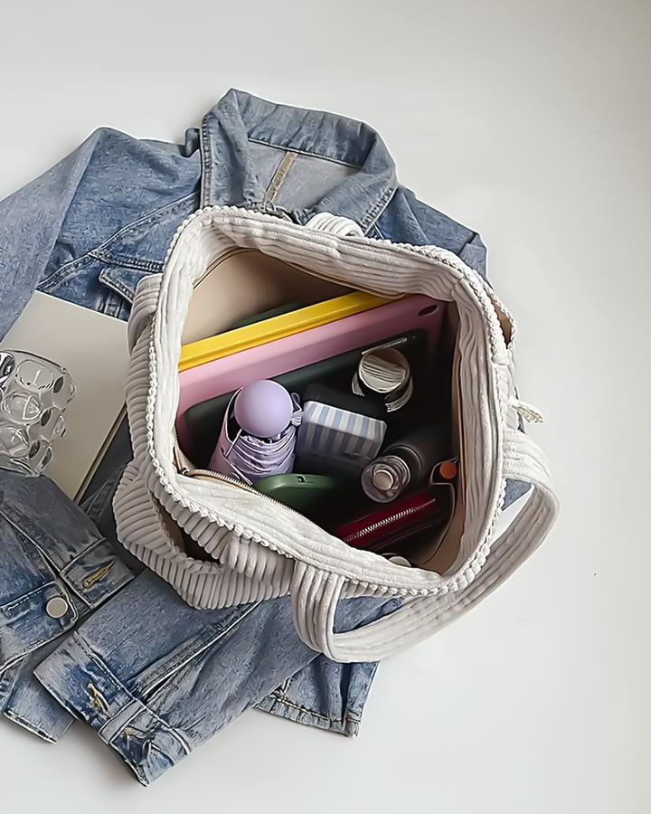 Laluna® | Tote Rayado con Detalle de Cuerda