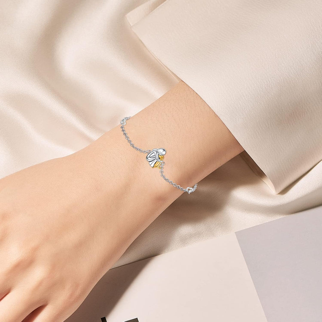 Pulsera ajustable de amistad con diseño de perros