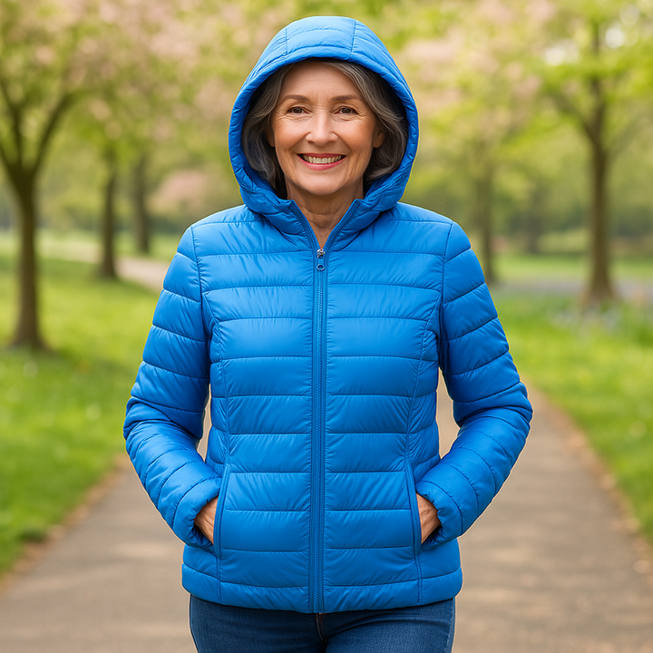 Ilona | Chaqueta Azul Cielo para Entretiempo