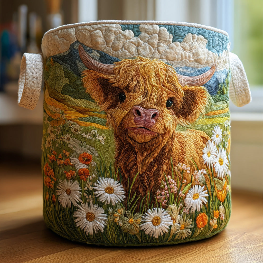 FIONA | HIGHLAND BLOOM LAUNDRY BASKET