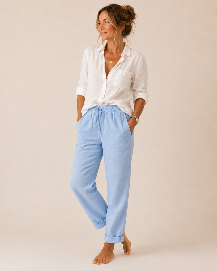 PANTALÓN ESTERALDA CON CINTURA ELÁSTICA