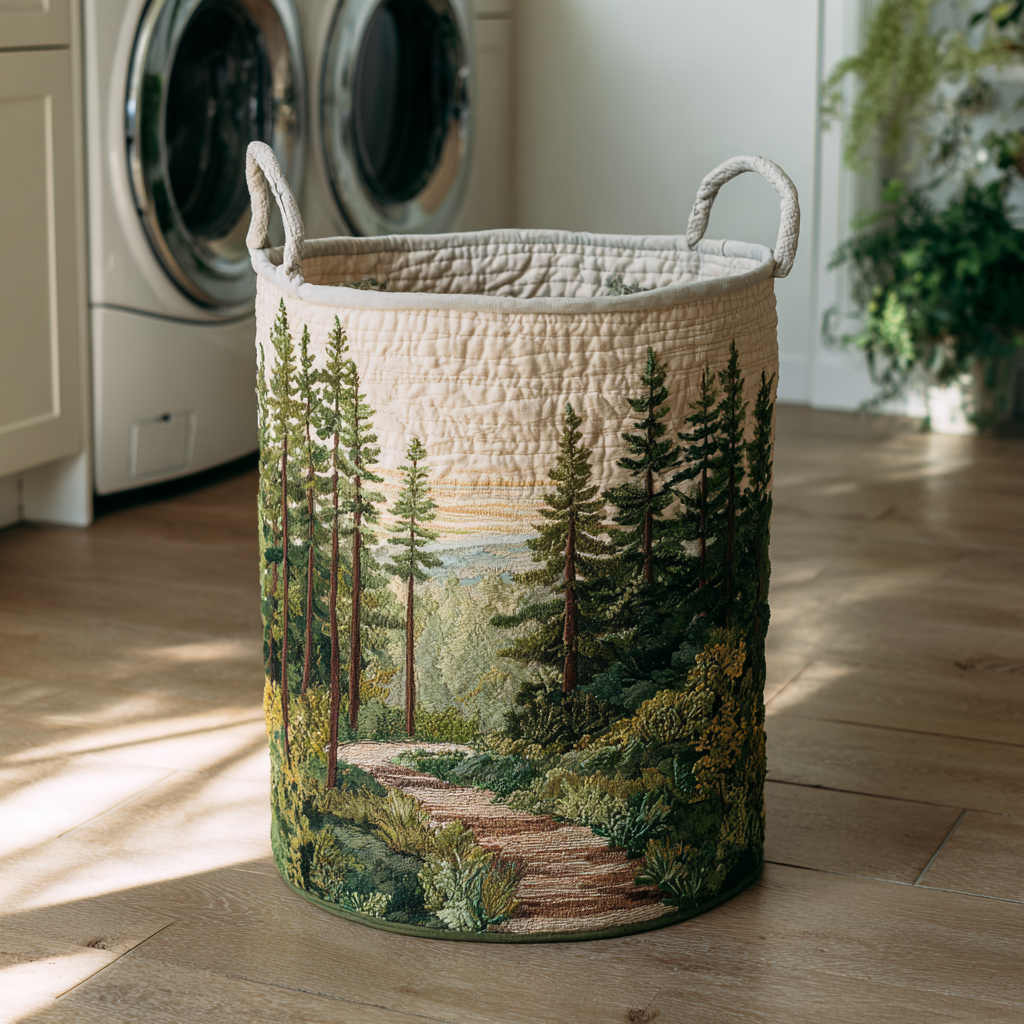 NAOMI | CESTA DE ROPA DE ESTILO FORESTAL
