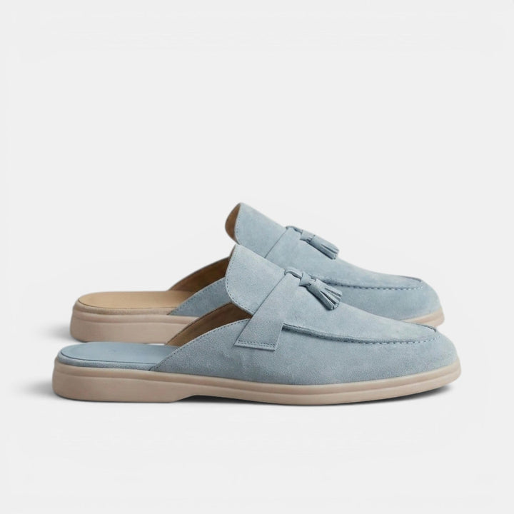 Mocasines Mule Hombre Ante
