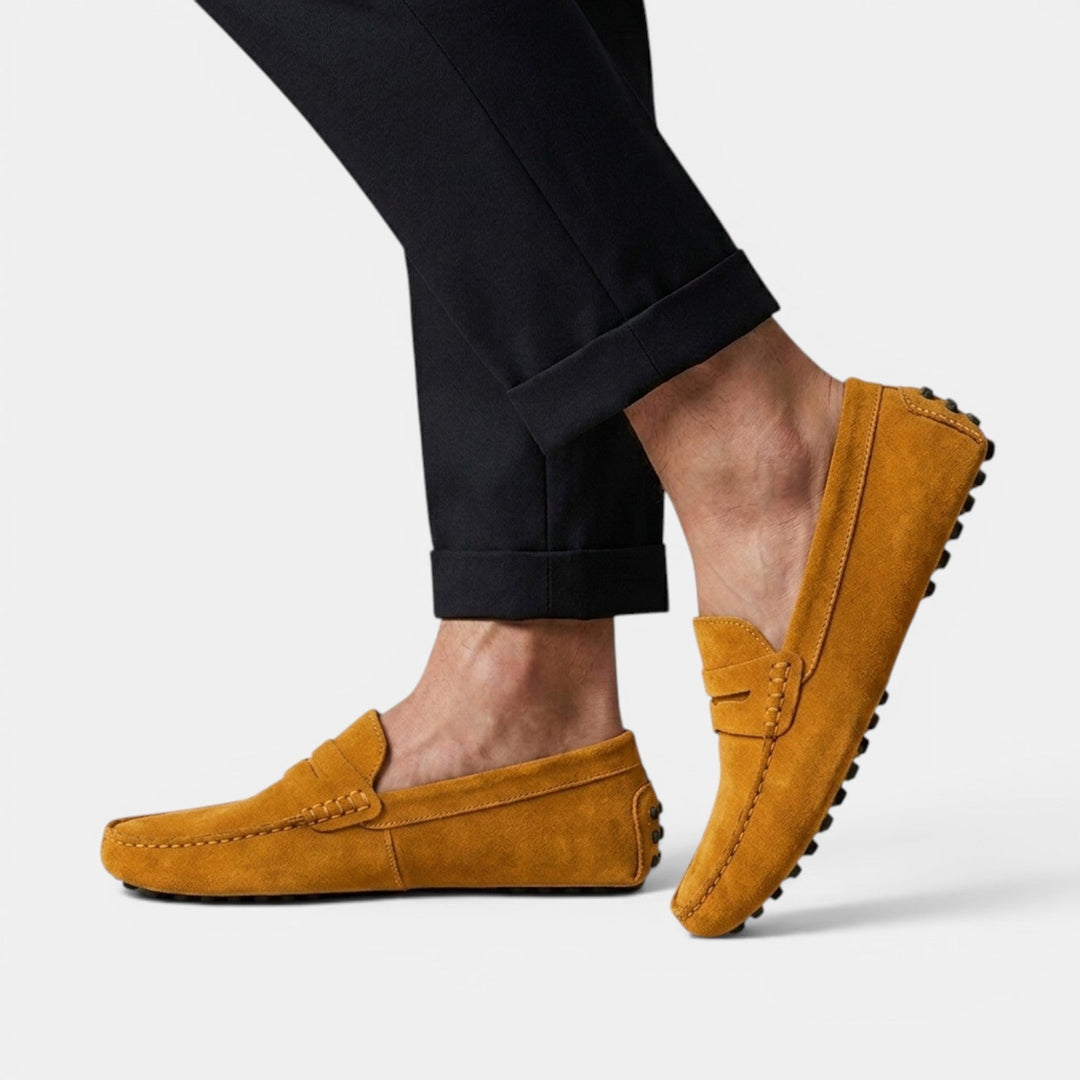 Mocasines Driver Hombre Ante Elegantes