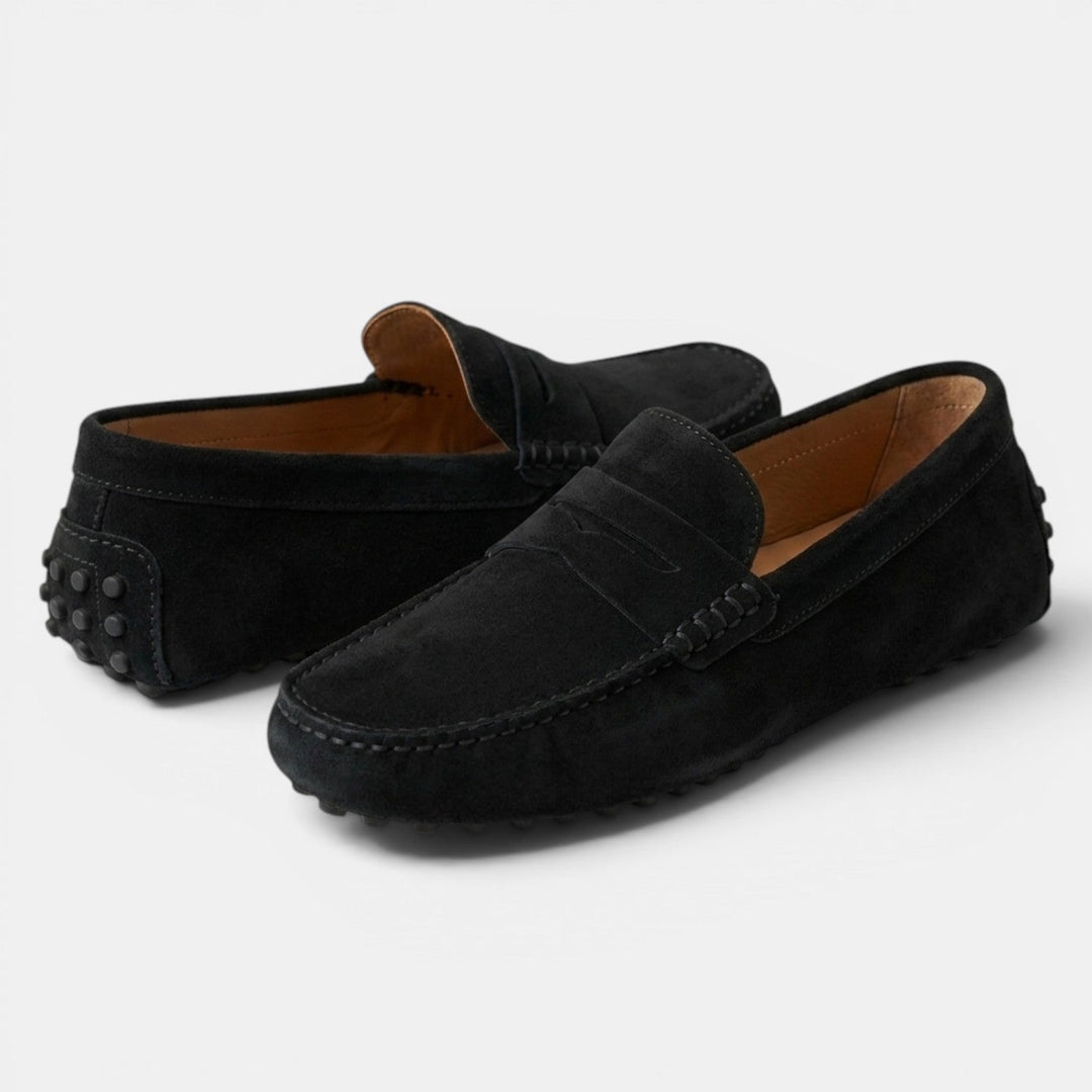 Mocasines Driver Hombre Ante Elegantes