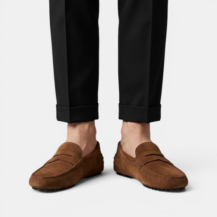 Mocasines Driver Hombre Ante Elegantes