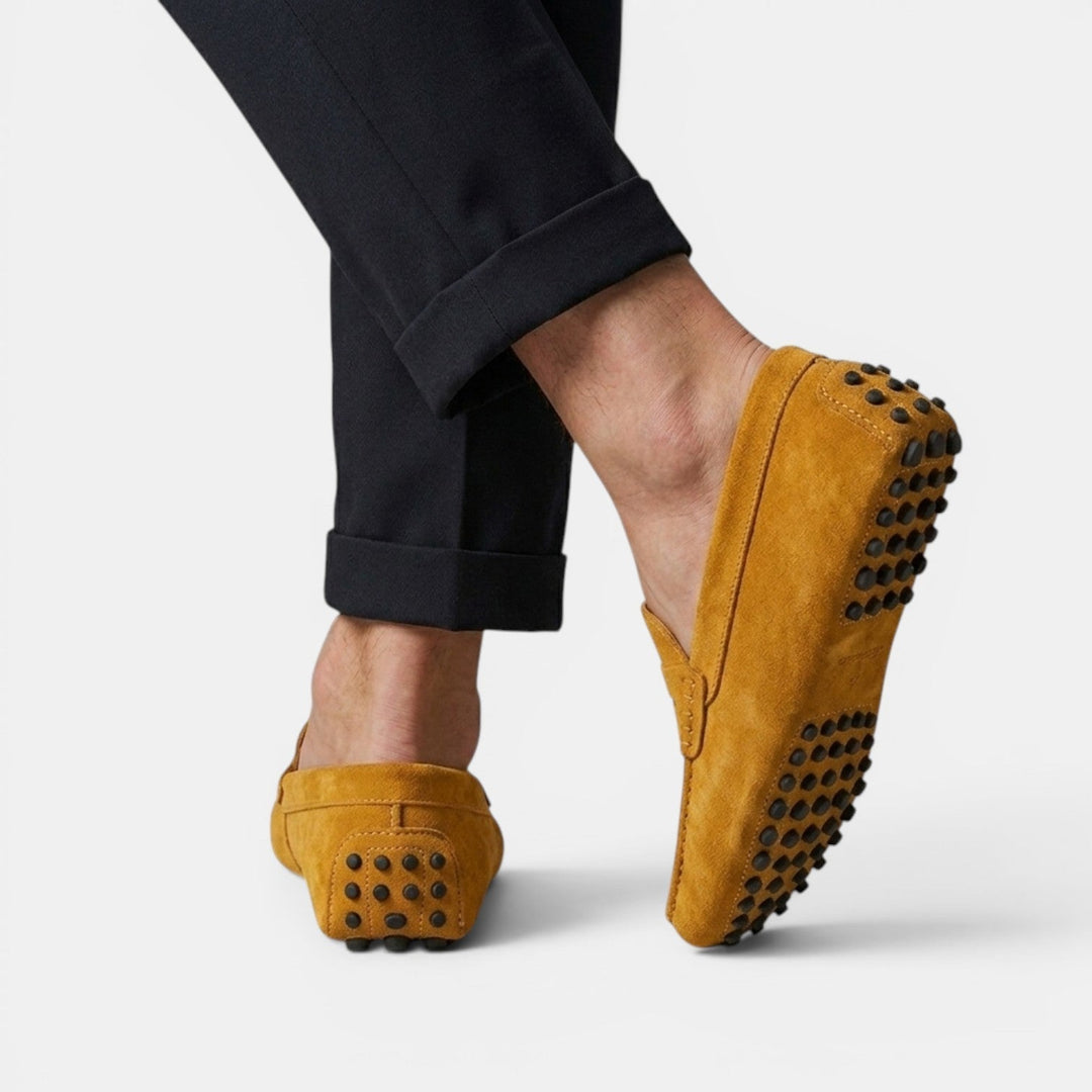 Mocasines Driver Hombre Ante Elegantes