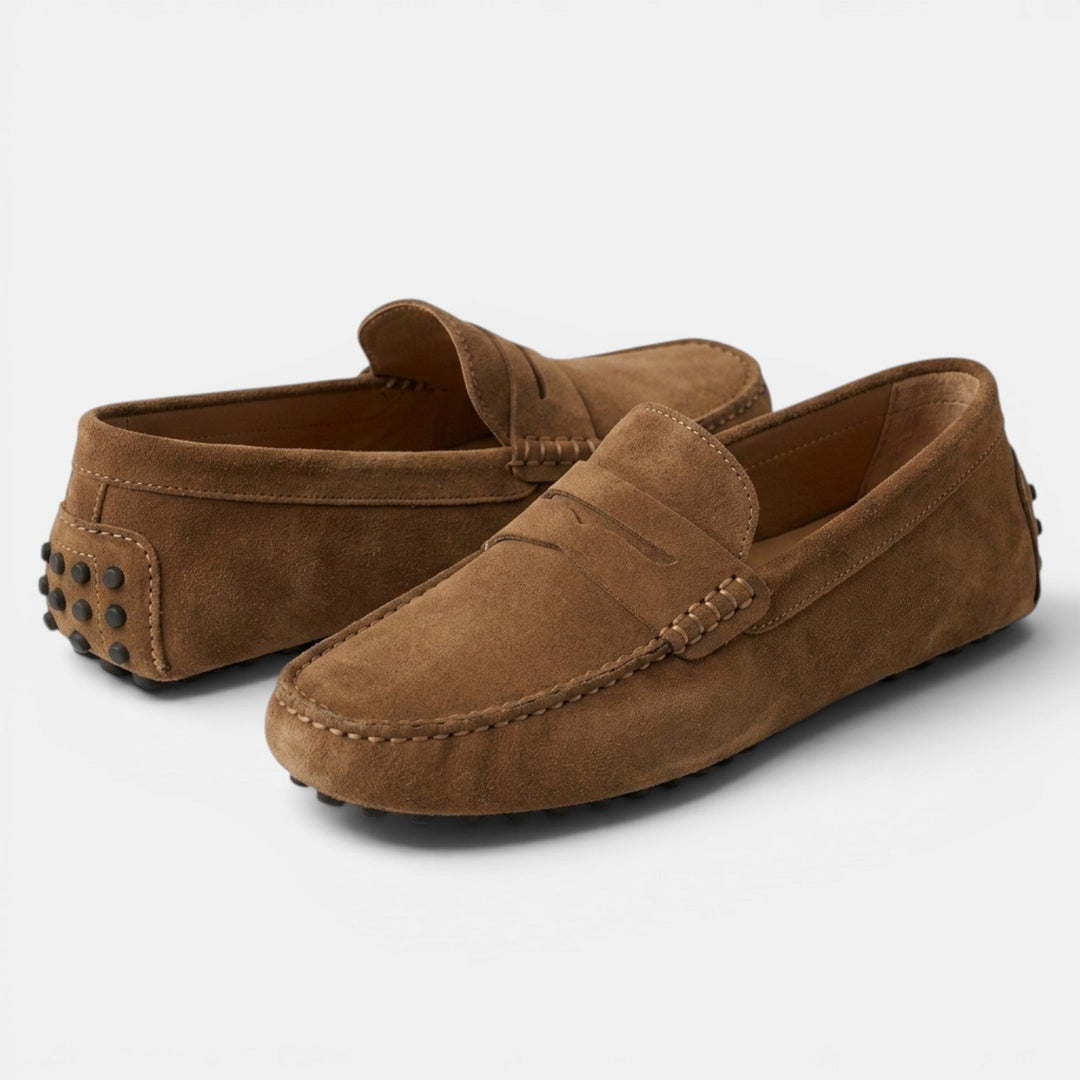 Mocasines Driver Hombre Ante Elegantes