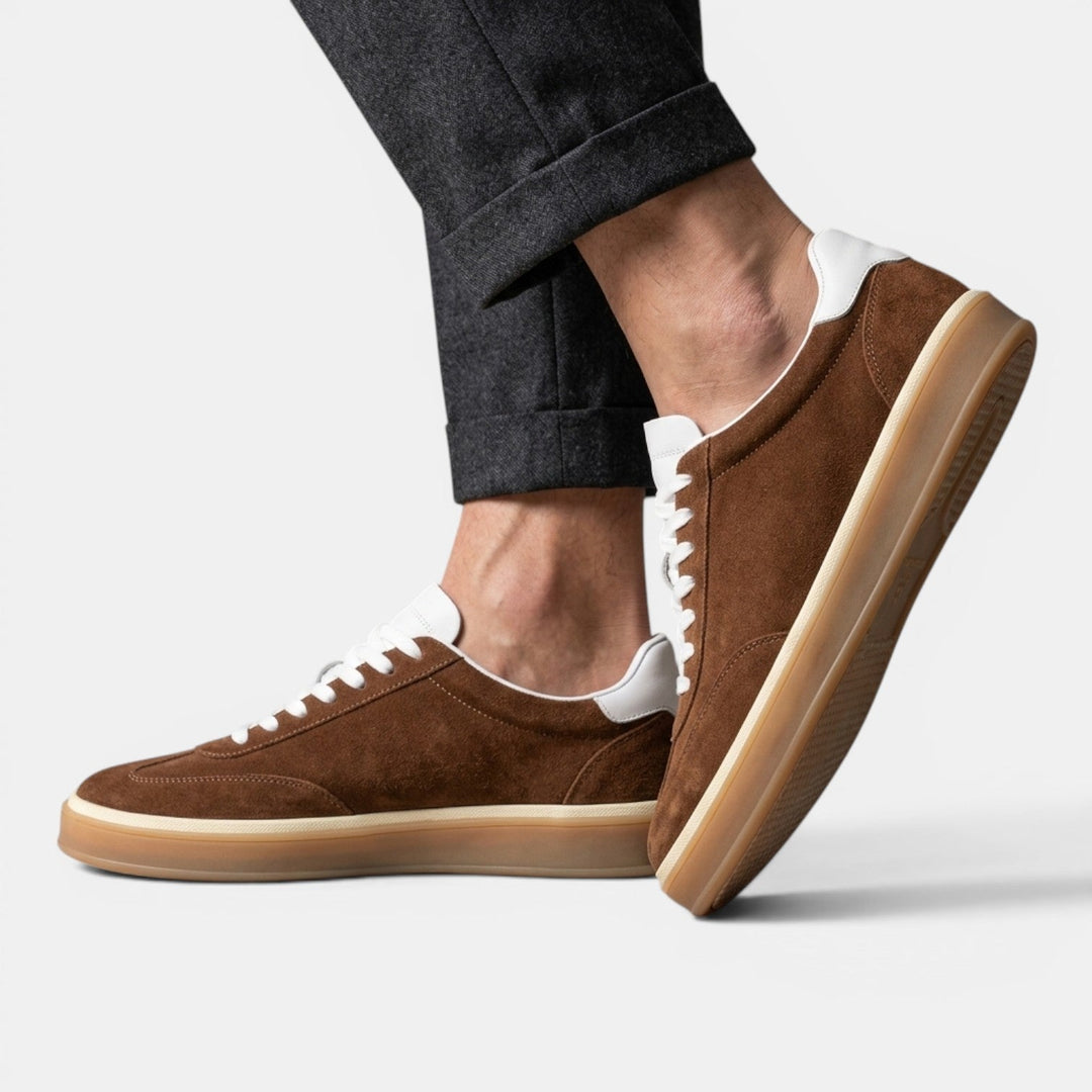 Zapatillas Ante Hombre Marrón