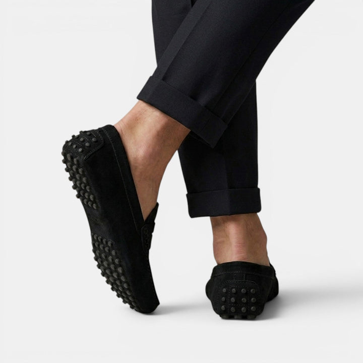 Mocasines Driver Hombre Ante Elegantes