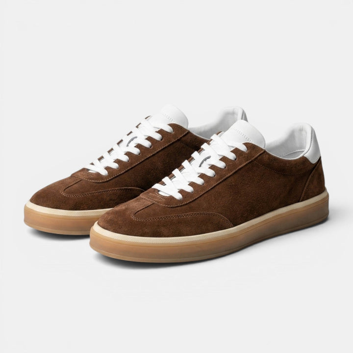 Zapatillas Ante Hombre Marrón
