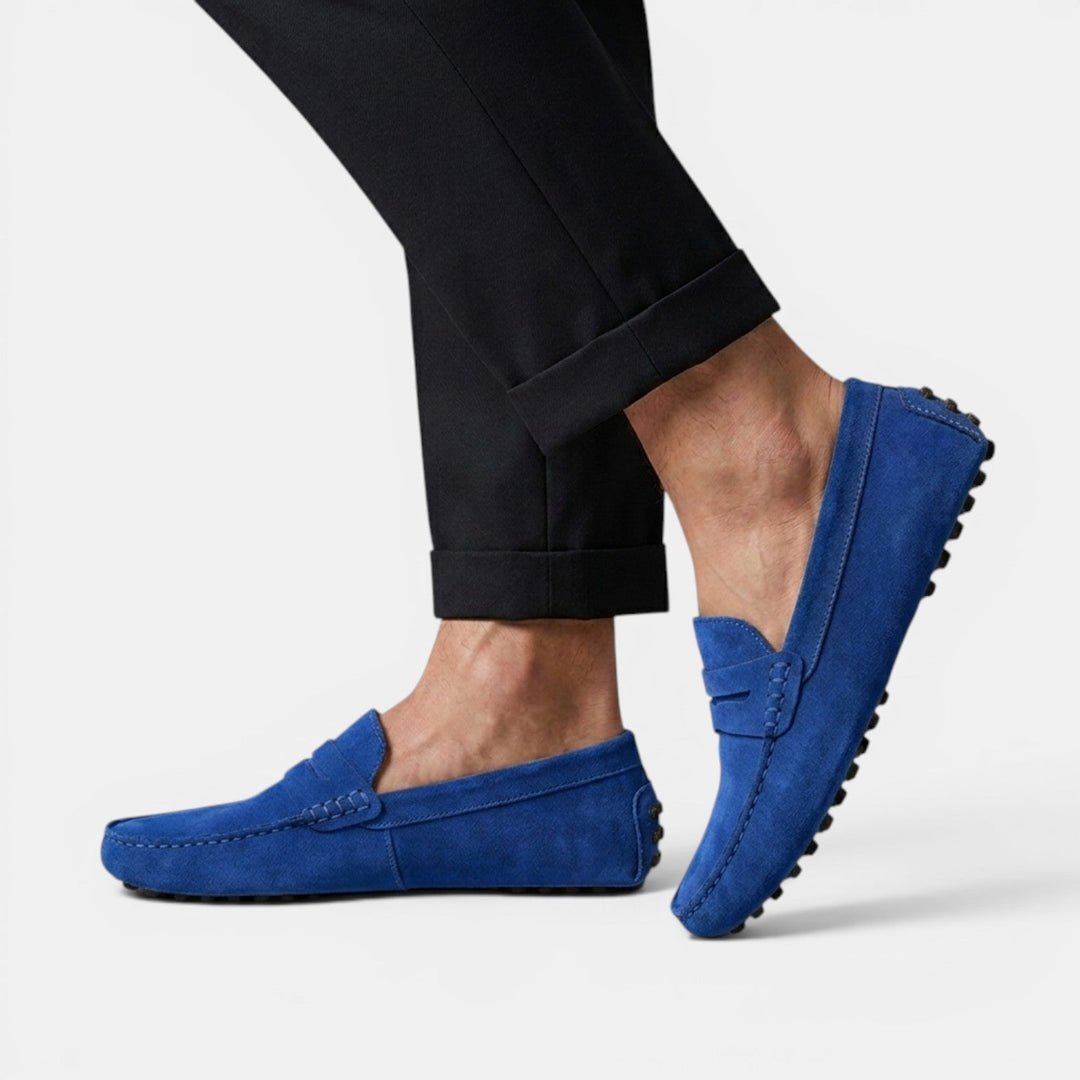 Mocasines Driver Hombre Ante Elegantes