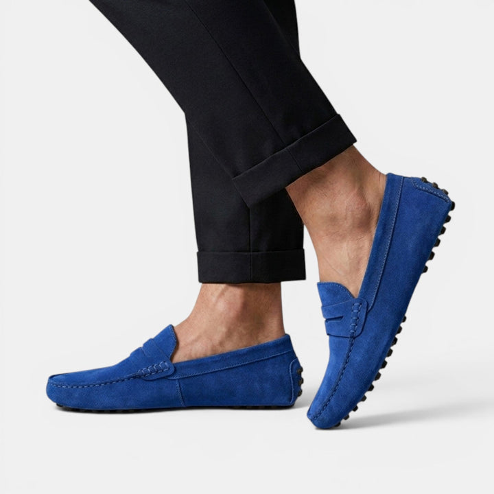 Mocasines Driver Hombre Ante Elegantes
