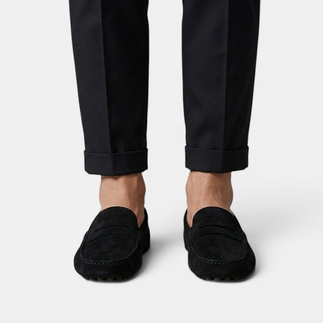 Mocasines Driver Hombre Ante Elegantes