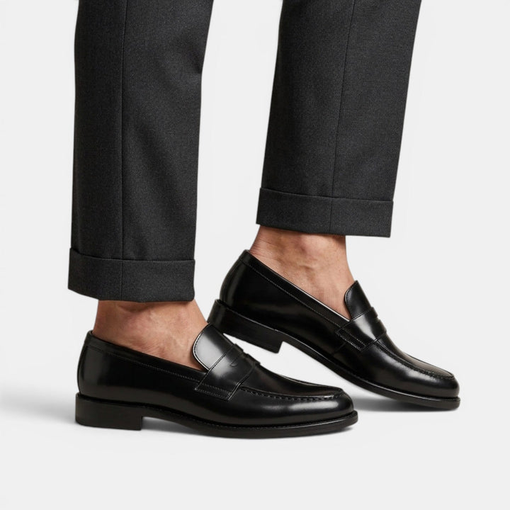 Mocasines Hombre Piel Negro Casual