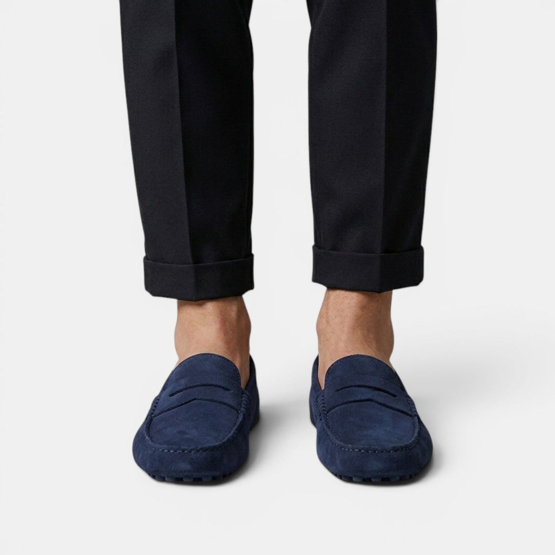 Mocasines Driver Hombre Ante Elegantes