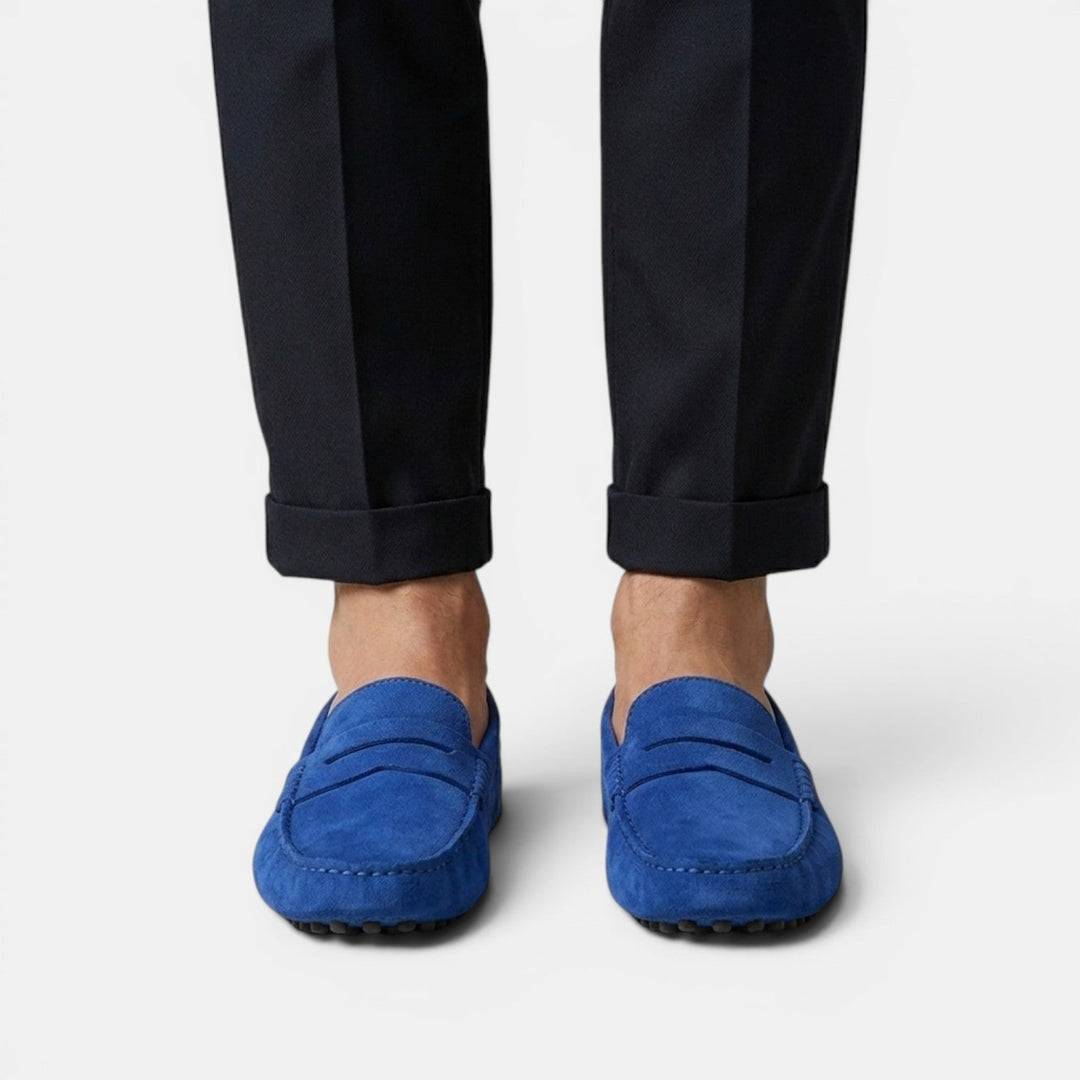 Mocasines Driver Hombre Ante Elegantes