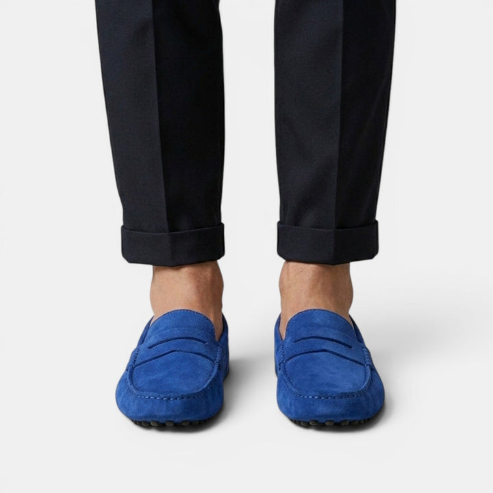 Mocasines Driver Hombre Ante Elegantes