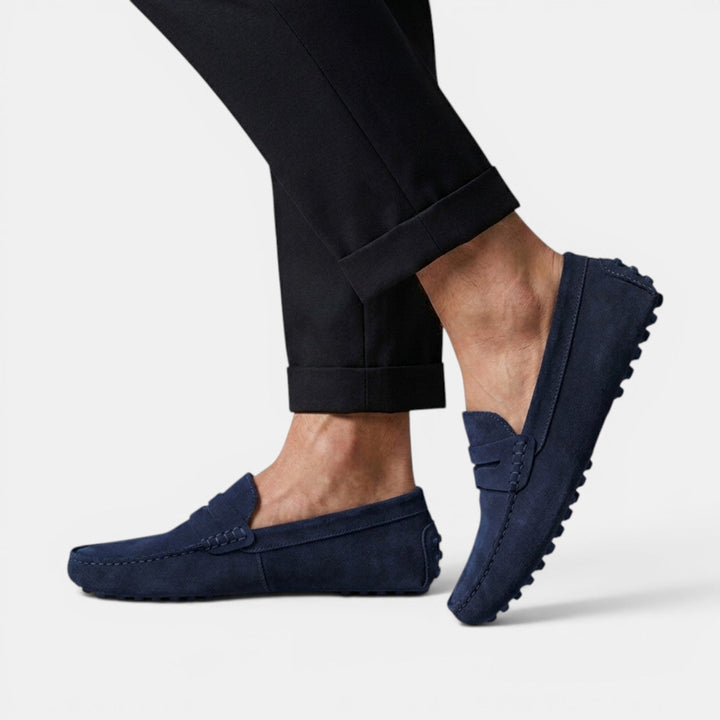 Mocasines Driver Hombre Ante Elegantes
