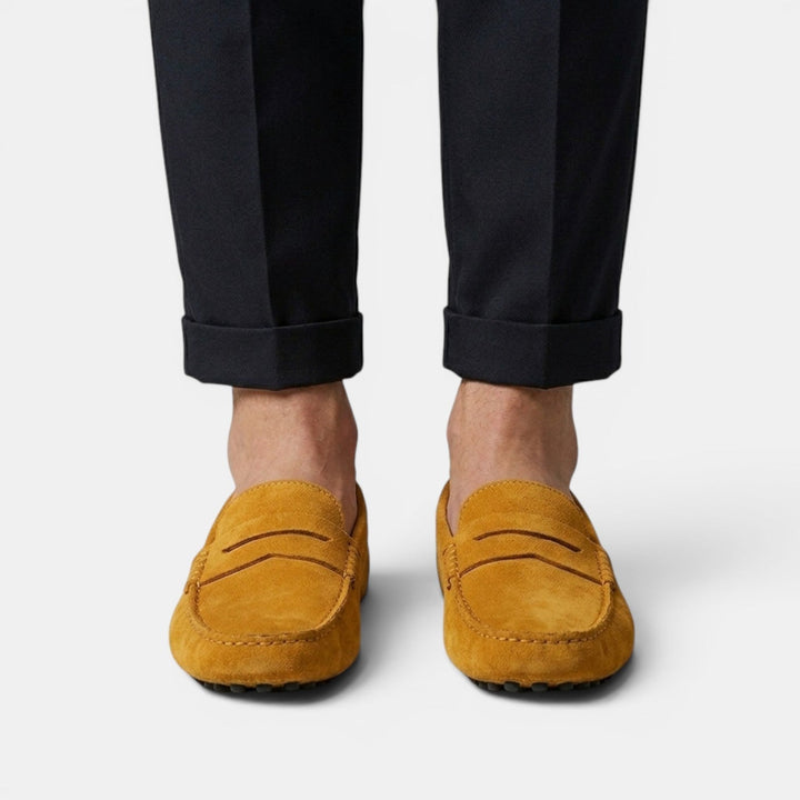 Mocasines Driver Hombre Ante Elegantes