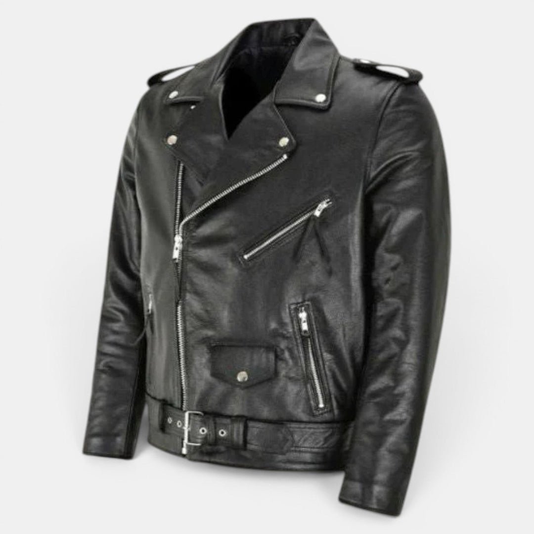 Chaqueta de Cuero Vegano de Alta Calidad para Hombre – Estilo Moderno y Sofisticado