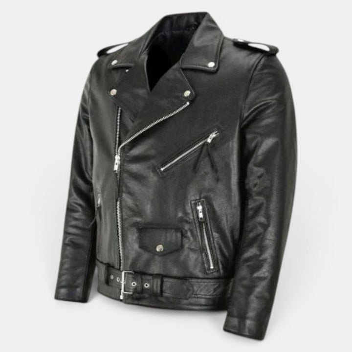 Chaqueta de Cuero Vegano de Alta Calidad para Hombre – Estilo Moderno y Sofisticado