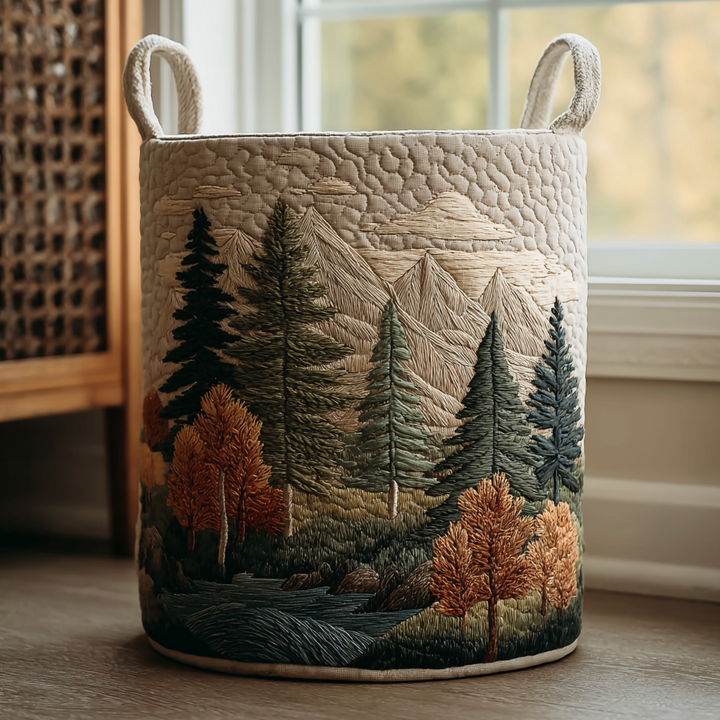 NAOMI | CESTA DE ROPA DE ESTILO FORESTAL
