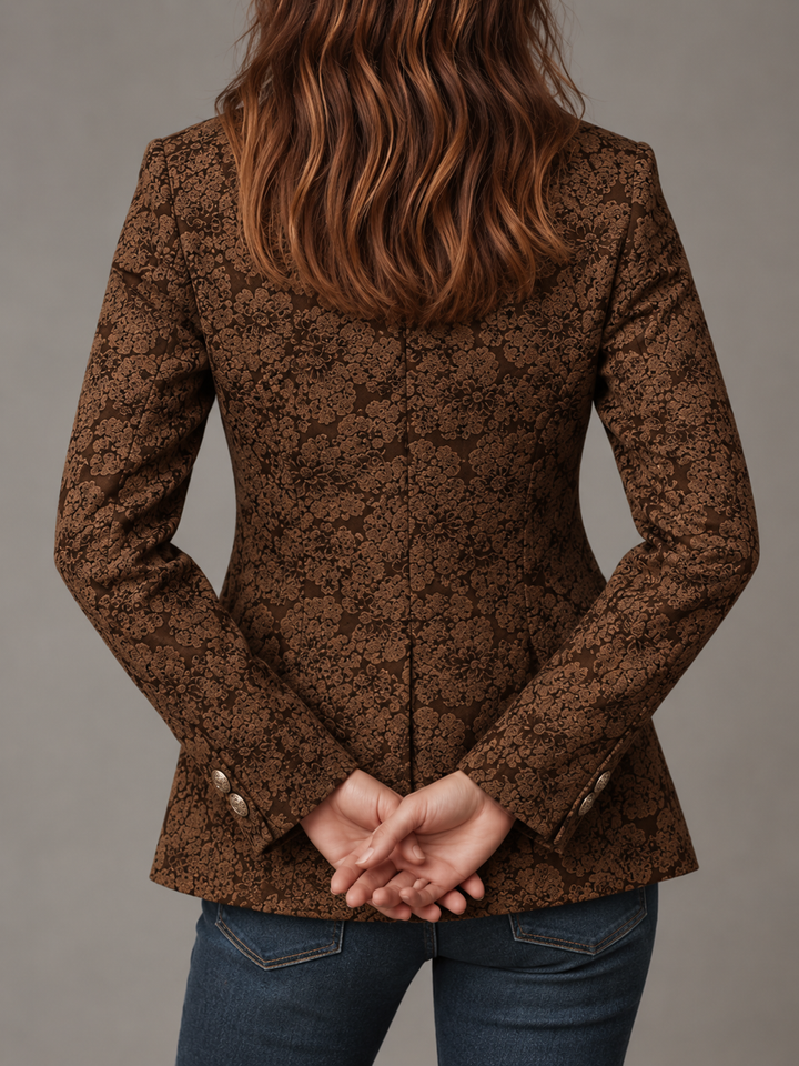 Carmen | Tailored Jacquard Cashmere Blazer