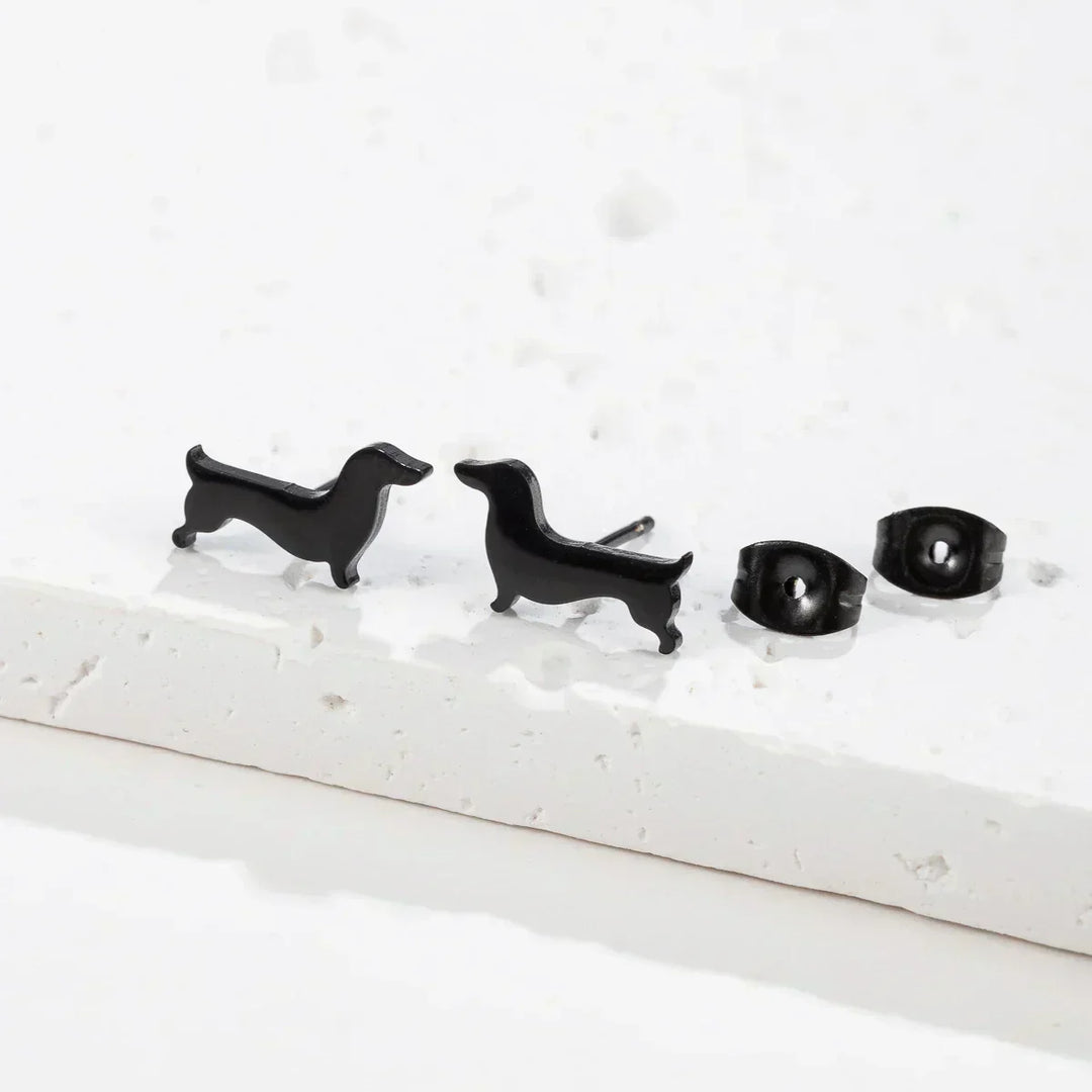 Aros Minimalistas de Metal para Perros Teckel