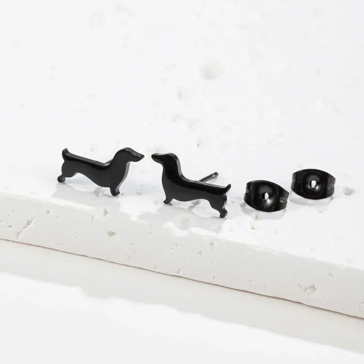 Aros Minimalistas de Metal para Perros Teckel