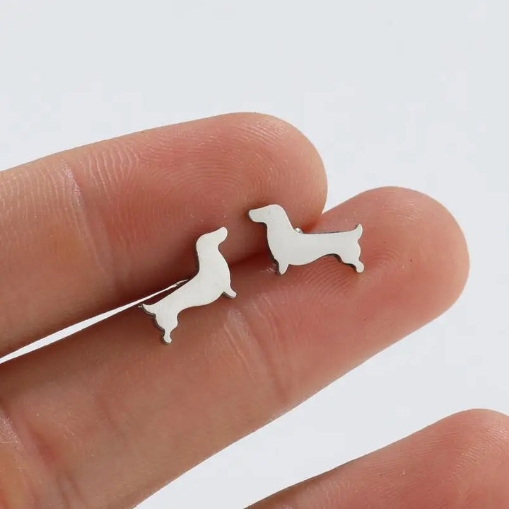 Aros Minimalistas de Metal para Perros Teckel