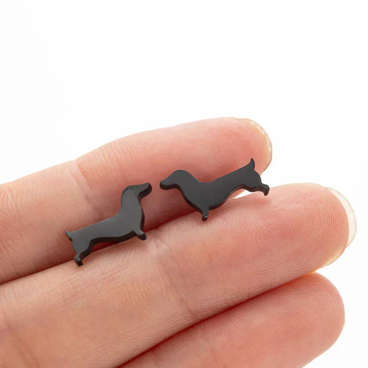 Aros Minimalistas de Metal para Perros Teckel