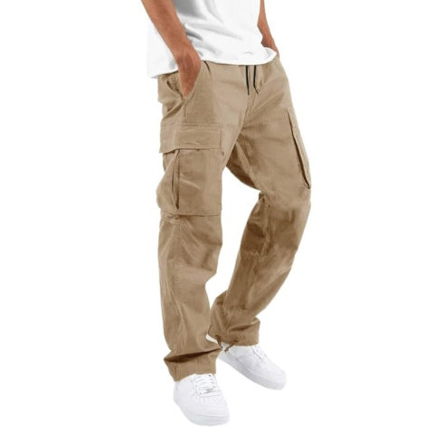 Adrián | Cargo Pants Hombre Bolsillos Laterales Corte Recto
