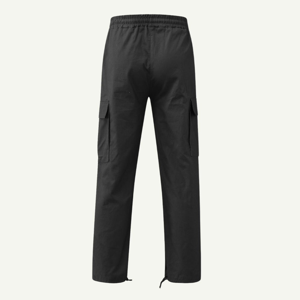Adrián | Cargo Pants Hombre Bolsillos Laterales Corte Recto