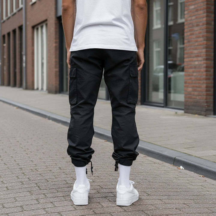Adrián | Cargo Pants Hombre Bolsillos Laterales Corte Recto