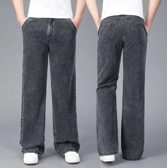 Álvaro | Vaqueros Anchos Hombre Flare Denim Pierna Acampanada