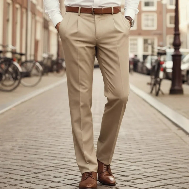 Arturo | Pantalón de Vestir con Pinzas Hombre Corte Slim