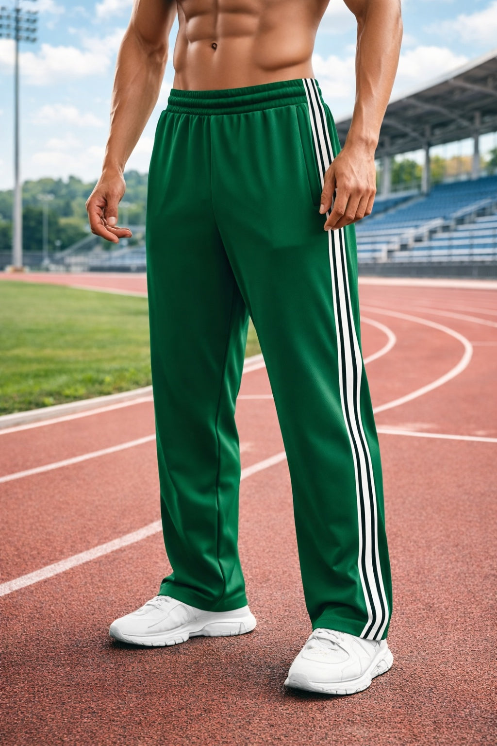 Asier | Pantalón Deportivo Hombre con Franjas Laterales Corte Recto